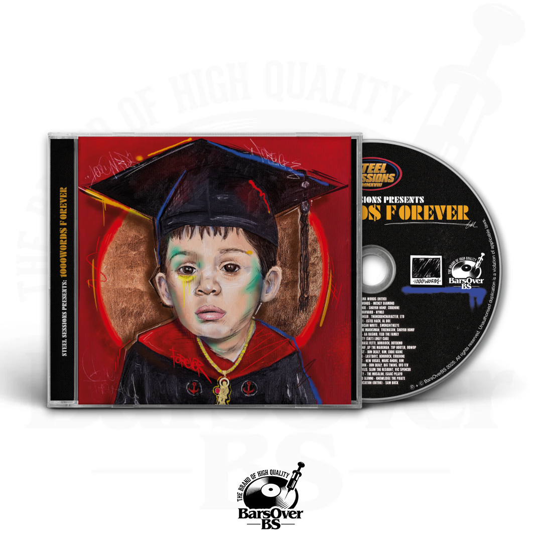 1000 Words - 1000 Word$ Forever (Jewel Case CD) (Feat. Mickey Diamond, Estee Nack, Eto, FTF & More!) (Glass Mastered CD) (Available Until Midnight)