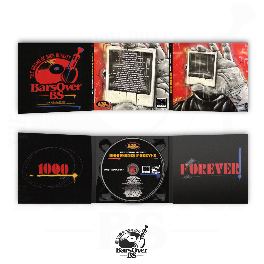 1000 Words - 1000 Word$ Forever (Digpak CD With Obi Strip) (Alternate SquatDeadFace Edition) (Feat. Mickey Diamond, Estee Nack, Eto, FTF & More!) (Glass Mastered CD) (ONLY 10)