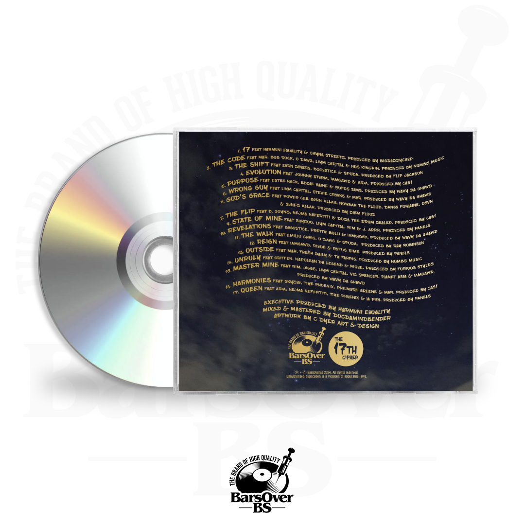 Harmoni Equality Presents The 17th Cipher (Jewel Case With "The Myers Effect" EP Bonus Disc) (Double Disc) (Featuring Over 40 MC's) (24 Hours Only)