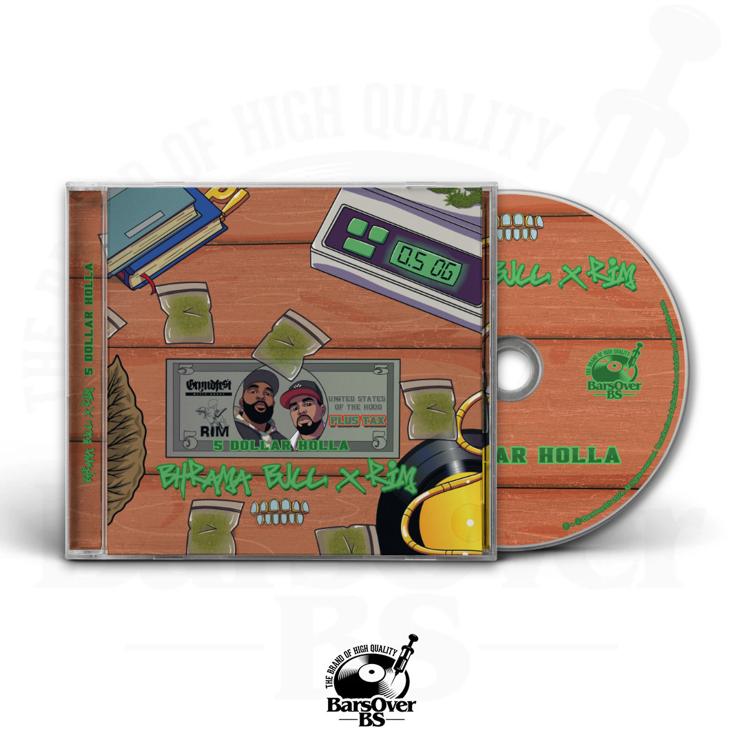 Rim x Bhramabull - 5 Dolla Holla (Jewel Case CD) (Instrumentals Included)