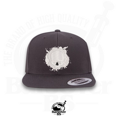 Cocaine Skull Hat (Gray With White Skull)