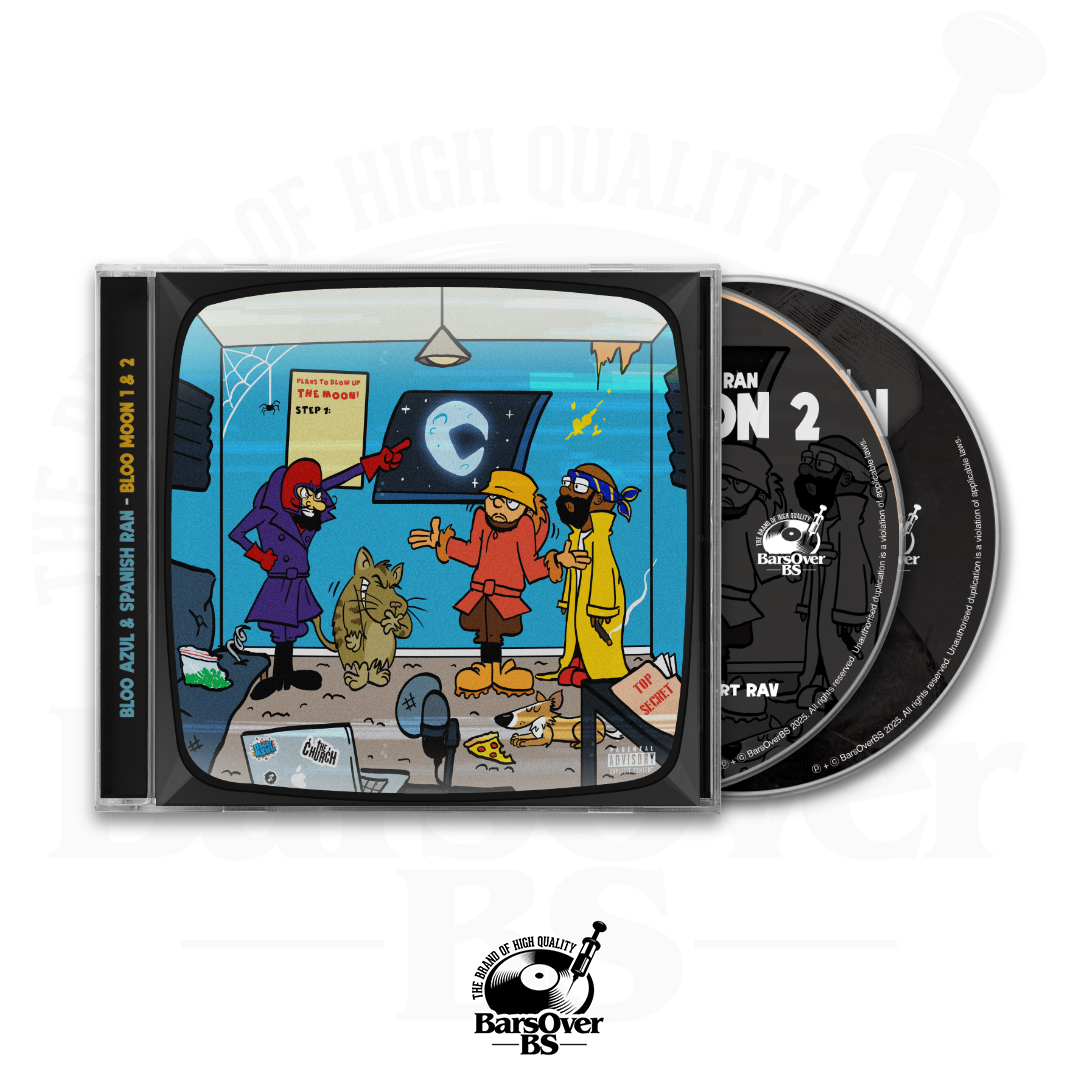 Bloo Azul x Spanish Ran - Blue Moon 2 + Blue Moon 1 (Double Disc Jewel Case CD)