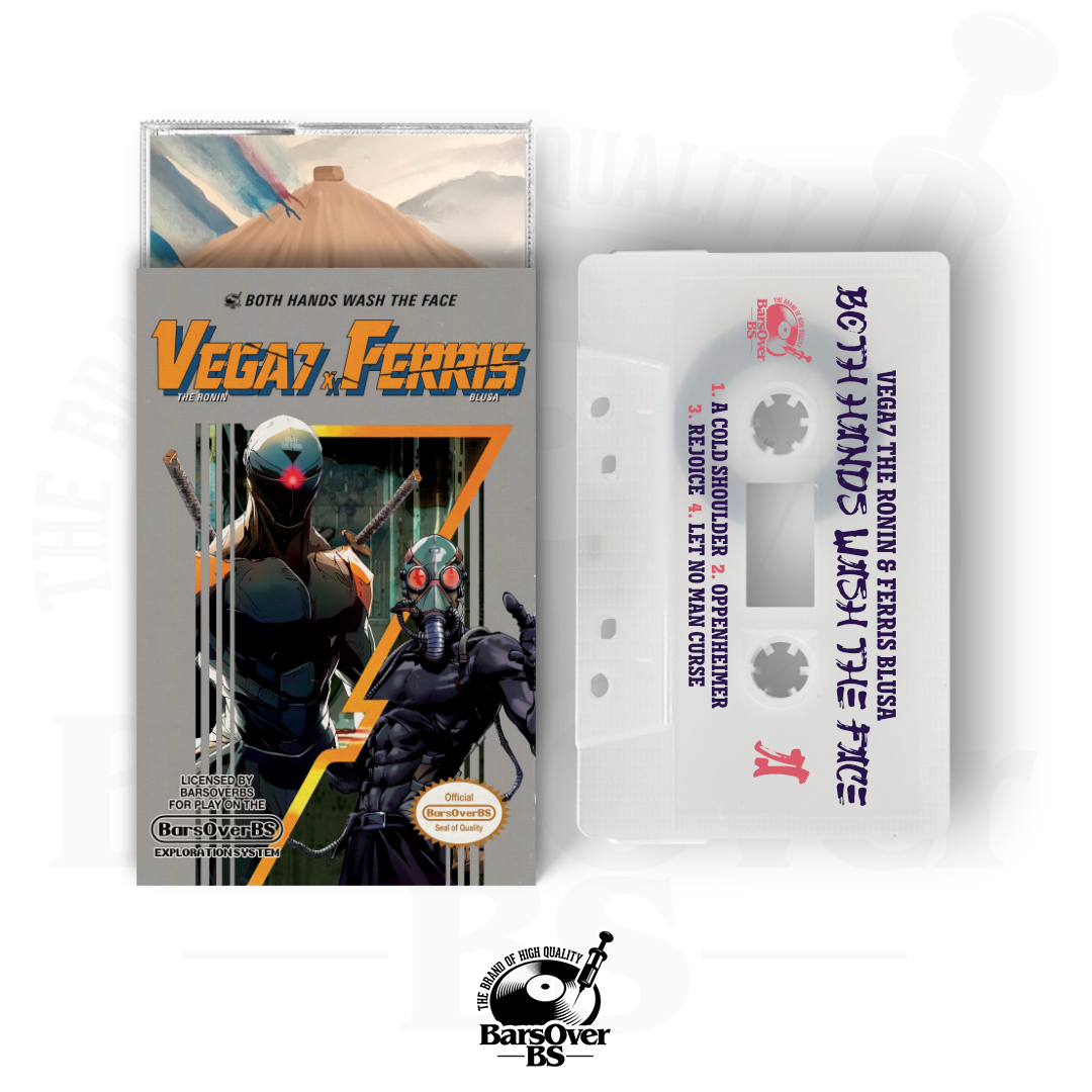 Vega7 The Ronin x Ferris Blusa - Both Hands Wash The Face (Metal Gear Solid O-Card Cassette Tape) (ONE HOUR ONLY)