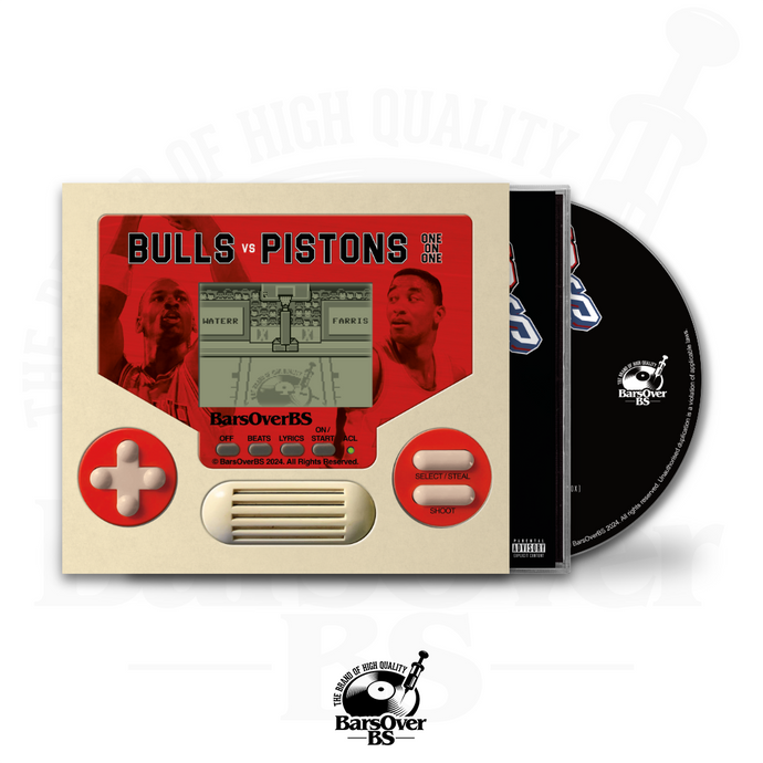 WateRR x Ty Farris - Bulls Vs Pistons (Jewel Case With Red Hand Held Game O-Card) (Glass Mastered CD's)