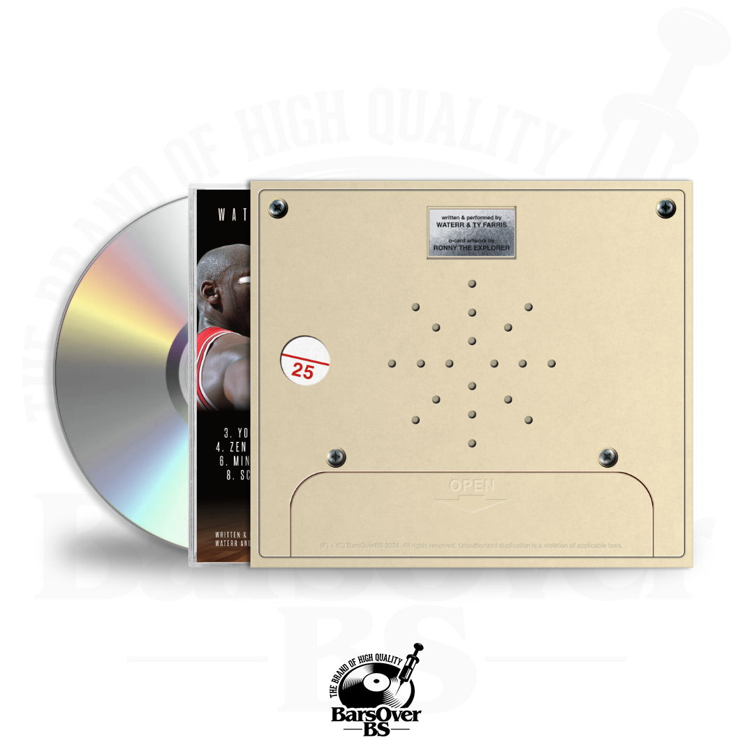 WateRR x Ty Farris - Bulls Vs Pistons (Jewel Case With Red Hand Held Game O-Card) (Glass Mastered CD's)