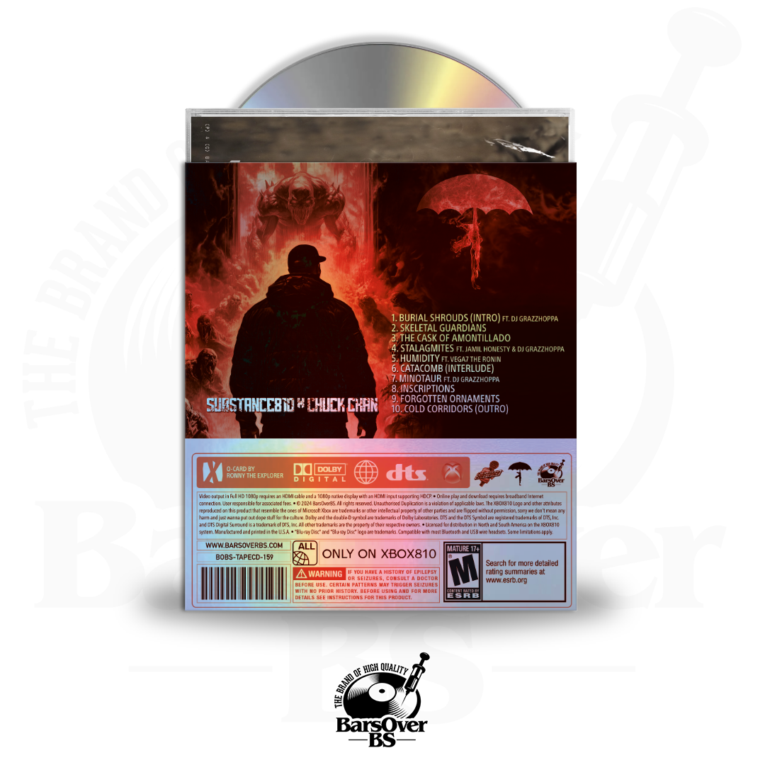 Substance810 x Chuck Chan - Catacomb (Holographic Video Game O-Card Jewel Case CD) (Glass Mastered CD) (ONLY 10)