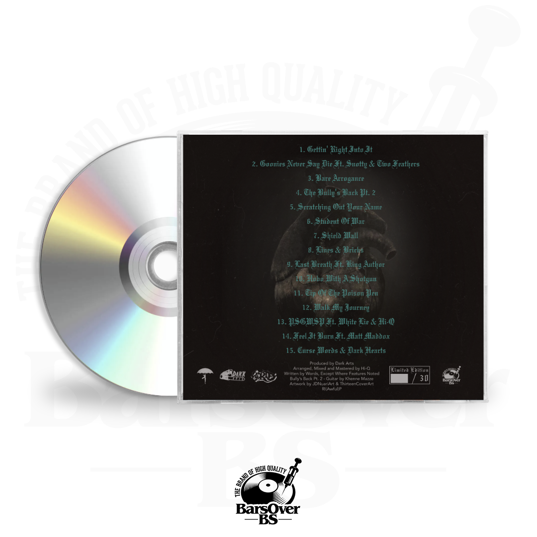 Words x Dark Arts - Curse Words & Dark Hearts (Jewel Case CD) (5 Exclusive Tracks Included)