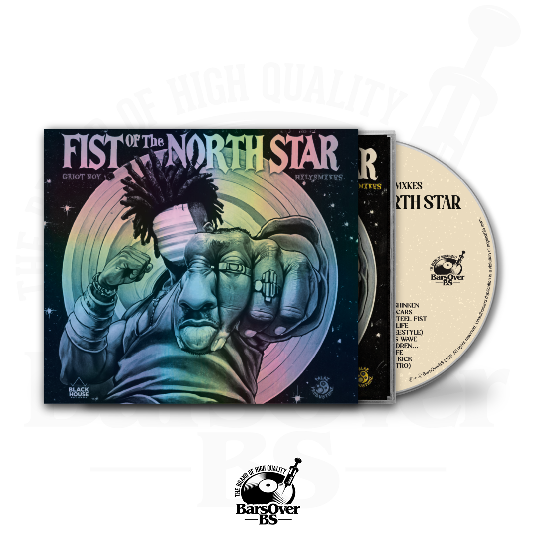 Griot Noy x Hxlysmxkes - Fist Of The North Star (BarsOverBS Holographic O-Card Jewel Case CD)