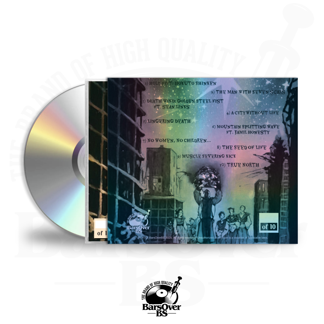 Griot Noy x Hxlysmxkes - Fist Of The North Star (BarsOverBS Holographic O-Card Jewel Case CD)