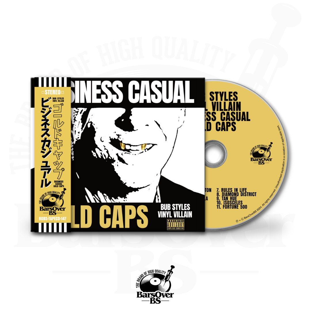 Bub Styles x Vinyl Villain - Business Casual Gold Caps (Digipak CD With Obi Strip)