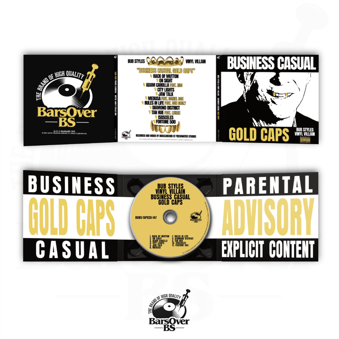 Bub Styles x Vinyl Villain - Business Casual Gold Caps (Digipak CD With Obi Strip)