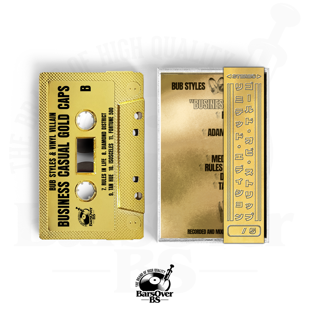 Bub Styles x Vinyl Villain - Business Casual Gold Caps (Gold BarsOverBS Tape) (ONE PER PERSON/HOUSEHOLD)