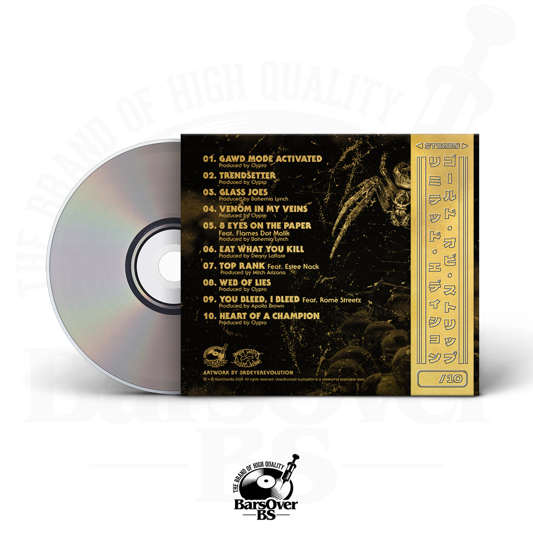 Ty Farris x Divine Crime - Timing Of A Tarantula (GOLD Digipak CD With Obi Strip) (Glass Mastered) (ONE PER PERSON/HOUSEHOLD)