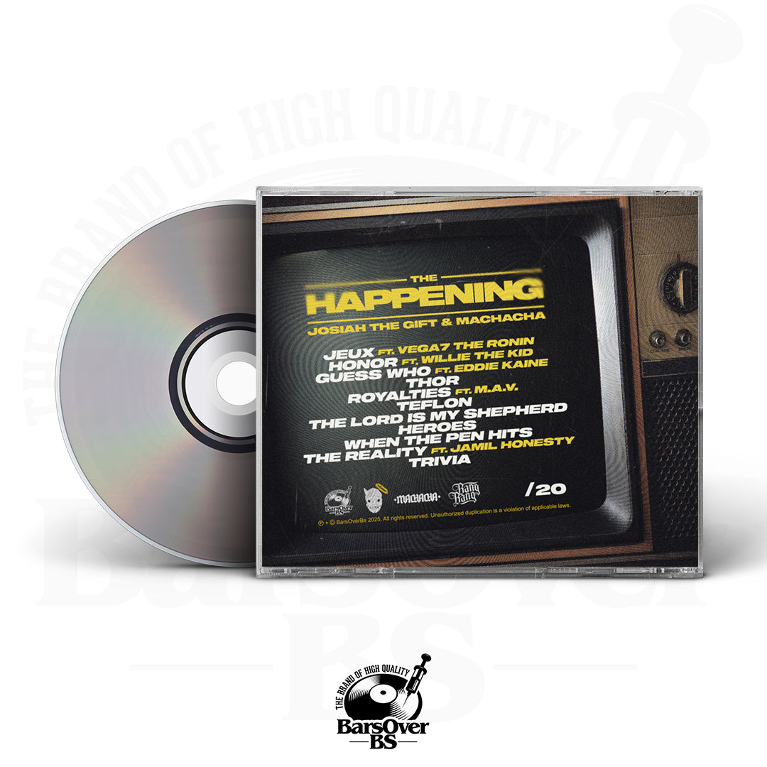 Josiah The Gift x Machacha - The Happening (Jewel Case CD) (Glass Mastered CD)