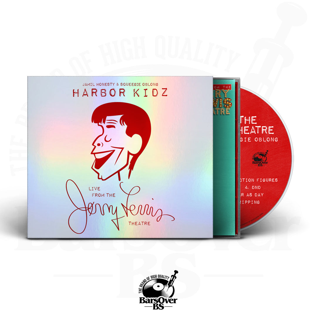 Jamil Honesty x Sqeegie Oblong - Harbor Kidz 2 (BarsOverBS Holographic O-Card Jewel Case CD)