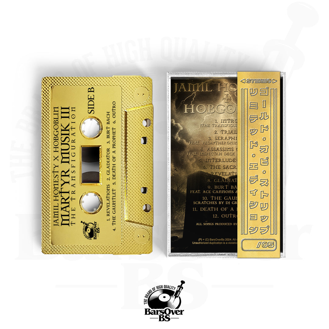 Jamil Honesty x Hobgoblin - Martyr Musik 3 (Gold BarsOverBS Tape) (ONE PER PERSON/HOUSEHOLD)