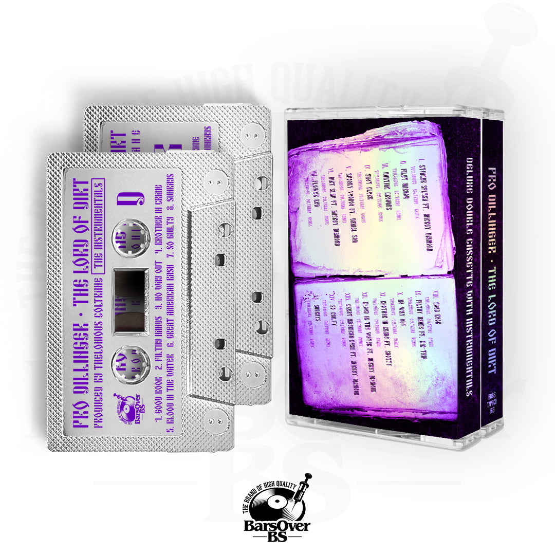 Pro Dillinger x Thelonious Coltrane - The Lord Of Dirt (Holographic Double Cassette Tape) (Instrumentals Included) (VERY LIMITED ONLY 5)