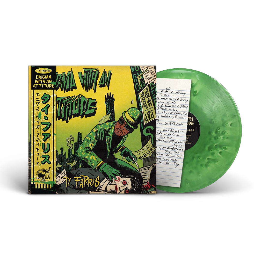 Ty Farris - Enigma With An Attitude (Lyric Sheet Edition + Riddler Green Vinyl) (ONE PER PERSON/HOUSEHOLD)