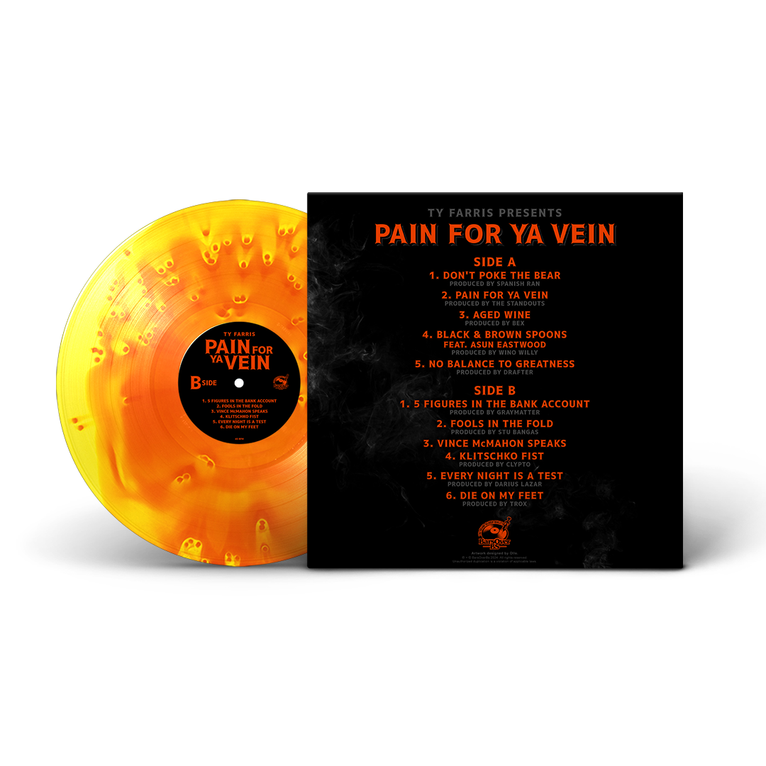 Ty Farris - Pain For Ya Vein Vinyl (A.R SKuggs Alternate Artwork) (Autographed)