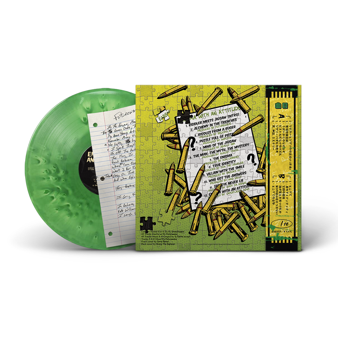 Ty Farris - Enigma With An Attitude (Lyric Sheet Edition + Riddler Green Vinyl) (ONE PER PERSON/HOUSEHOLD)