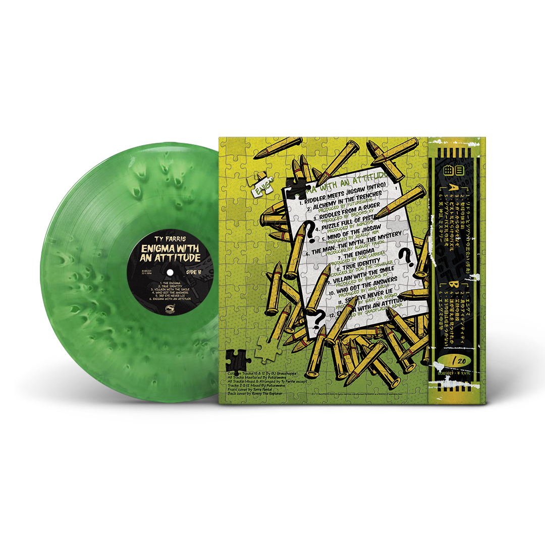 Ty Farris - Enigma With An Attitude (Obi Strip Green Jacket + Riddler Green Vinyl)