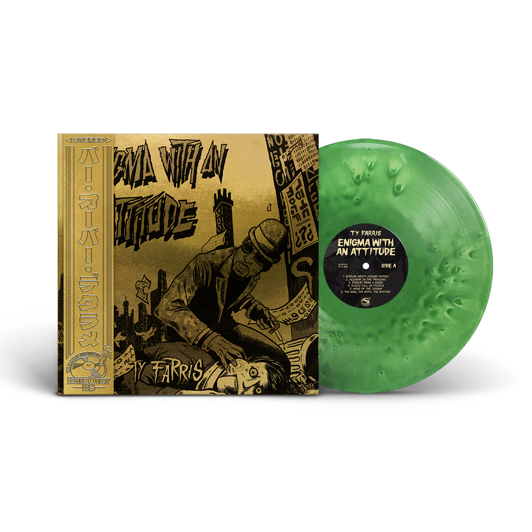 Ty Farris - Enigma With An Attitude (Gold BarsOverBS + Riddler Green Vinyl) (Comes With Special Gold Tape) (ONE PER PERSON/HOUSEHOLD))