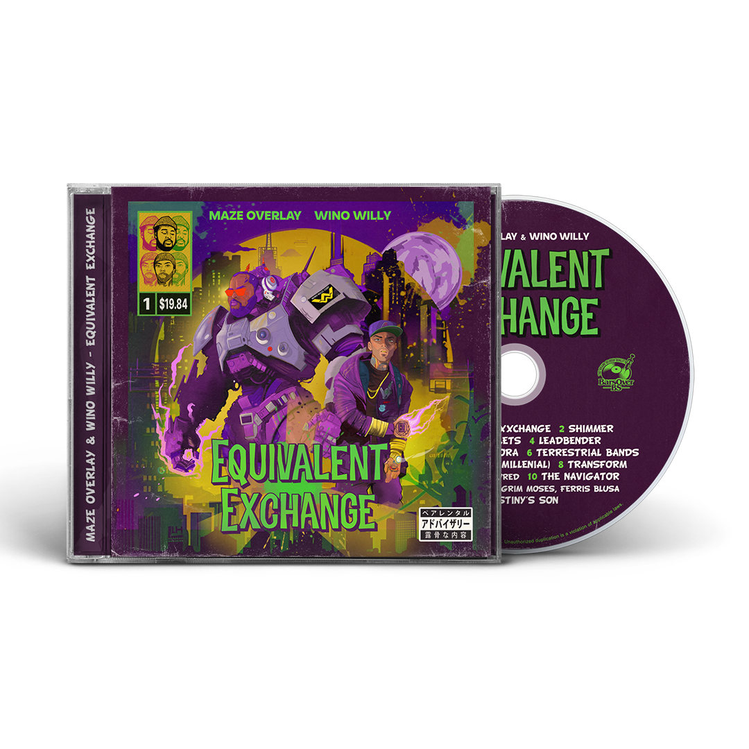 Maze Overlay x Wino Willy - Equivalent Exchange (Jewel Case CD)