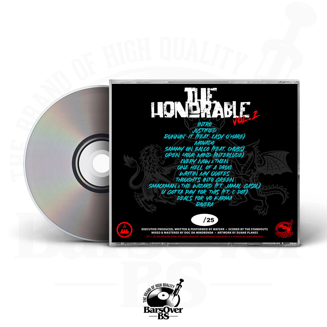 WateRR x The Standouts - The Honorable Volume 2 (Jewel Case CD)