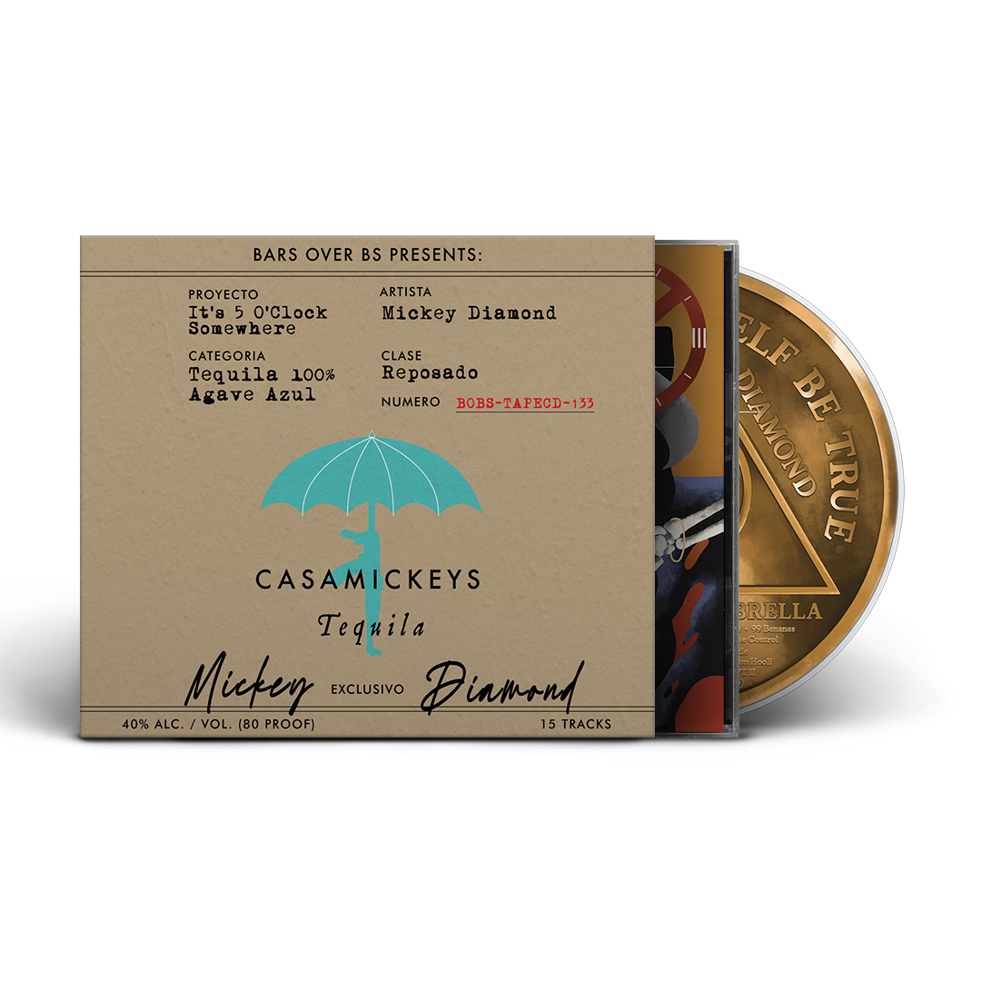 Mickey Diamond - Its 5 O'Clock Somewhere (Jewel Case With Reposado O-Card) (AVAILABLE FOR ALL) ANOTHER 10 MINUTES