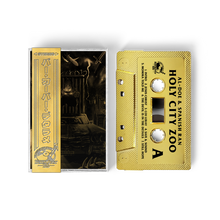 Load image into Gallery viewer, Al Doe x Spanish Ran - Holy City Zoo (Gold BarsOverBS Cassette Tape) (ONE PER PERSON/HOUSEHOLD)
