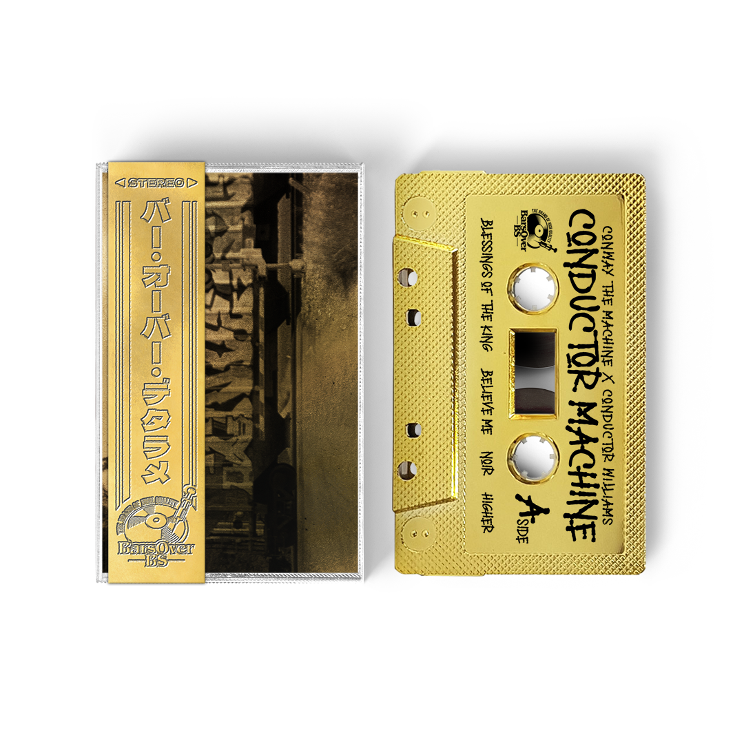 Conway The Machine x Conductor - Conductor Machine (Gold BarsOverBS Cassette Tape With Obi Strip)(Midwest Edition)(ONLY 10) ONE PER PERSON