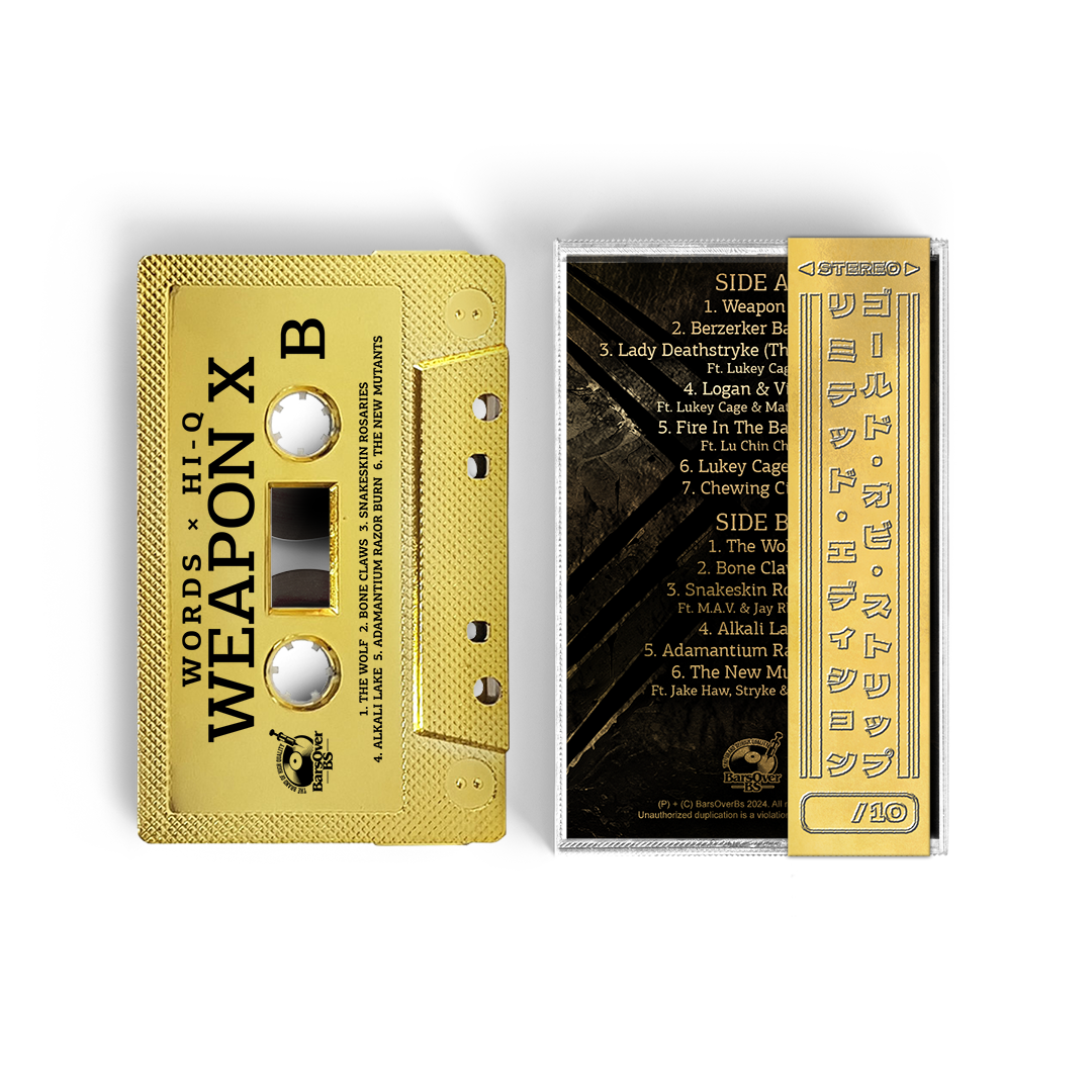 Words x Hi-Q - Weapon X (BarsOverBS Gold Tape) (ONE PER PERSON/HOUSEHOLD)