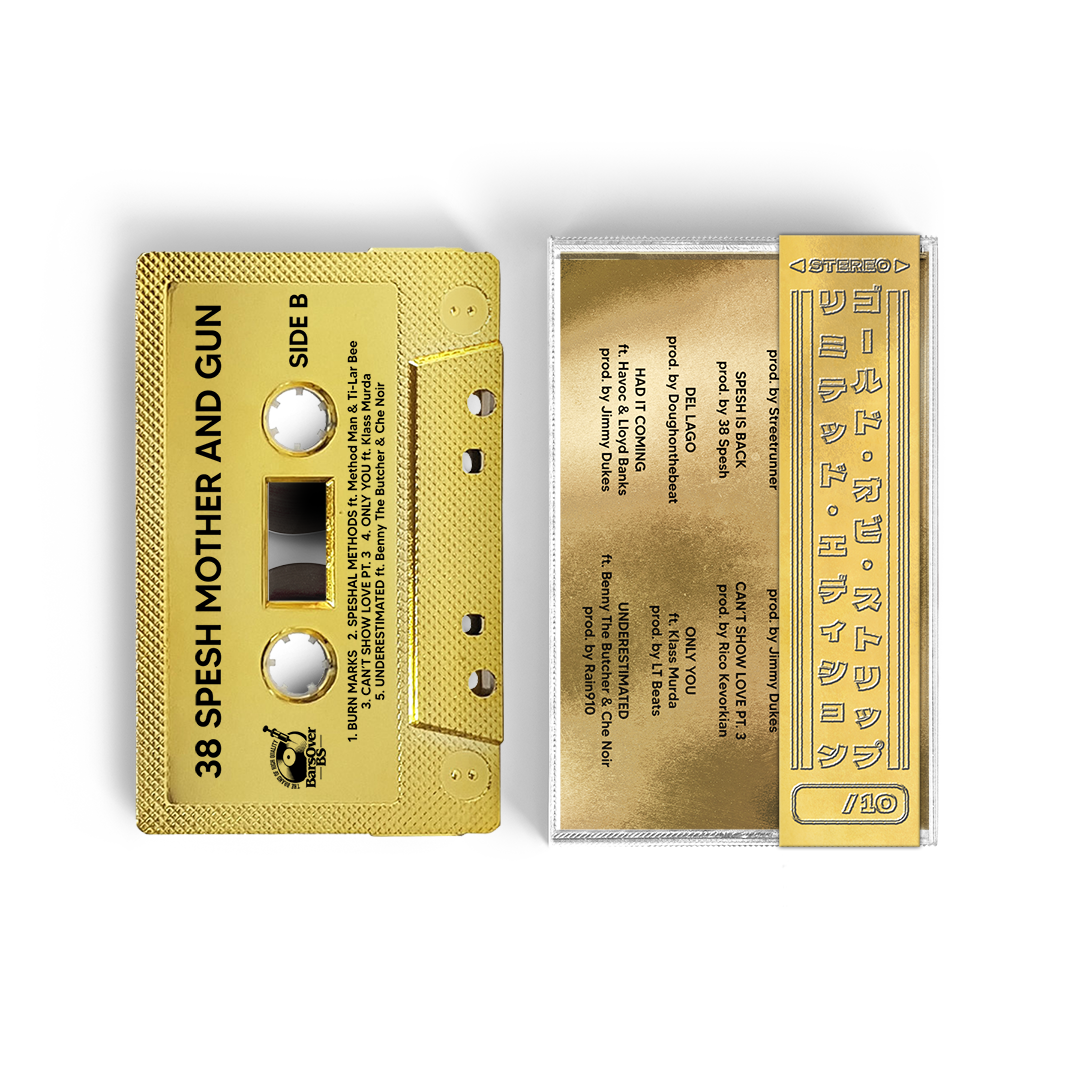 38 Spesh - Mother And Gun (Gold BarsOverBS Tape) (ONE PER PERSON/HOUSEHOLD)