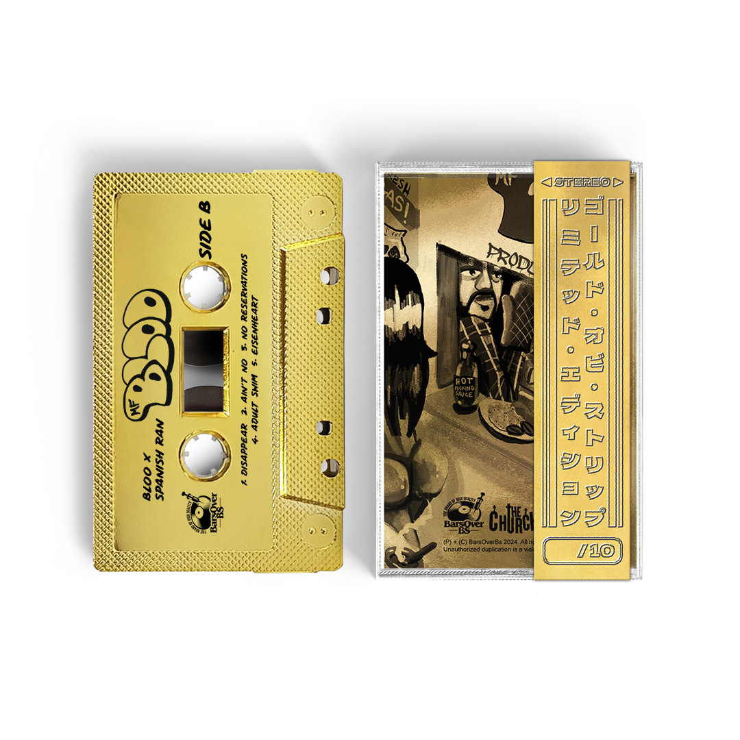 Bloo Azul x Spanish Ran - MF Bloo (Gold BarsOverBS Cassette Tape) (ONE PER PERSON/HOUSEHOLD)