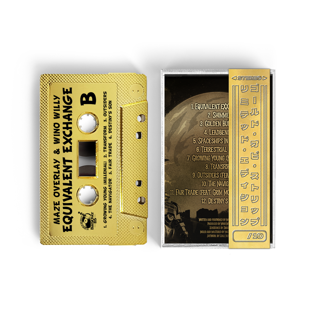 Maze Overlay x Wino Willy - Equivalent Exchange (Gold BarsOverBS Tape)(One Per Person/Household)