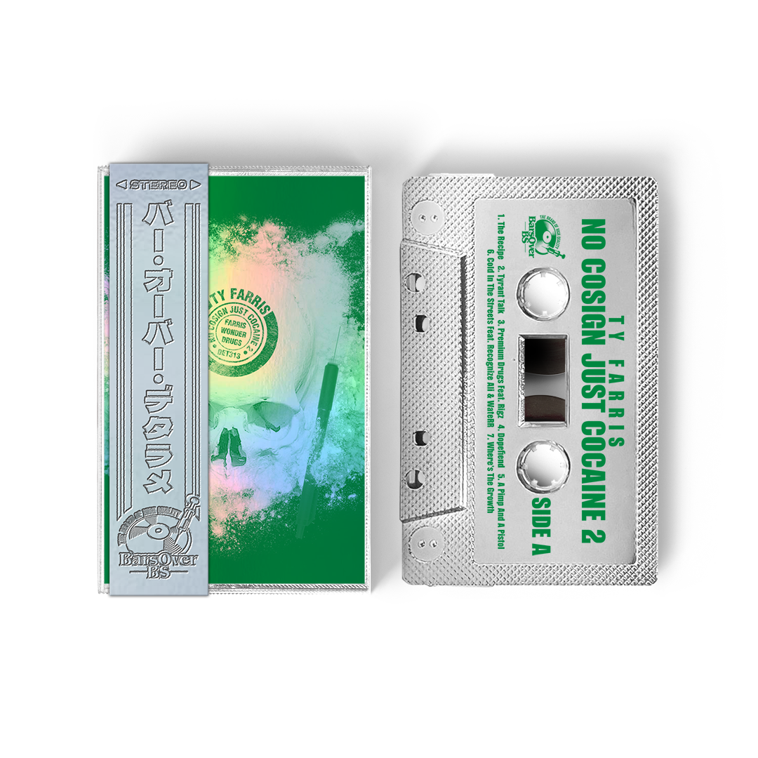 Ty Farris - No Cosign Just Cocaine 2 (Retro Holographic Cassette Tape) (ONE PER PERSON/HOUSEHOLD)