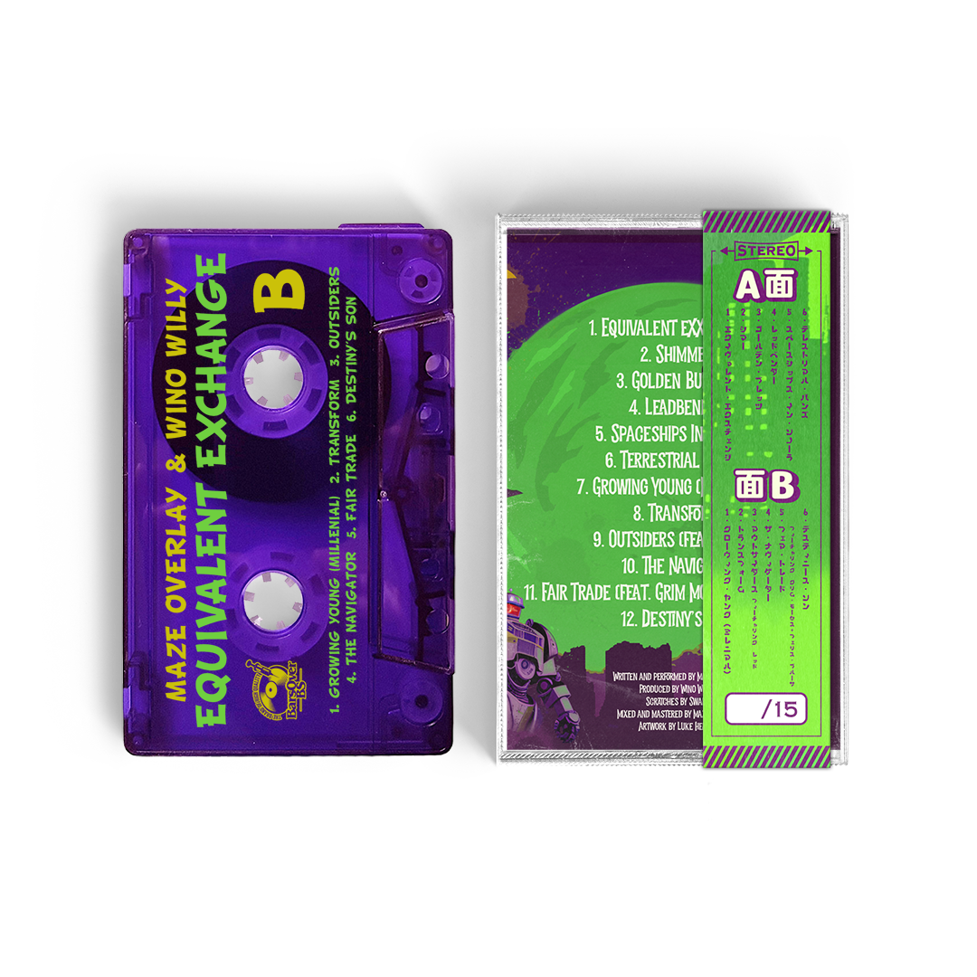 Maze Overlay x Wino Willy - Equivalent Exchange (Cassette Tape With Obi Strip)