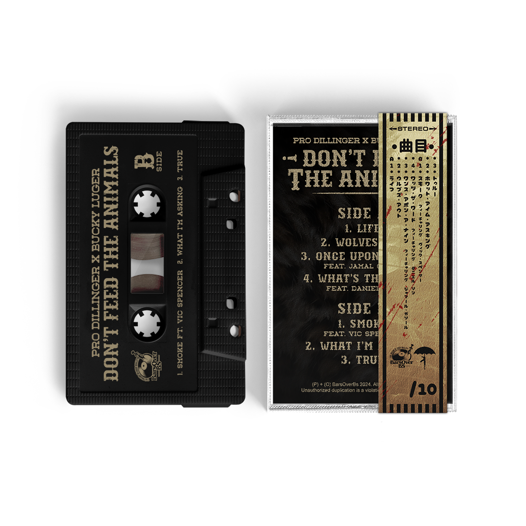 Pro Dillinger x Bucky Luger - Don't Feed The Animals (Cassette Tape With Obi Strip)