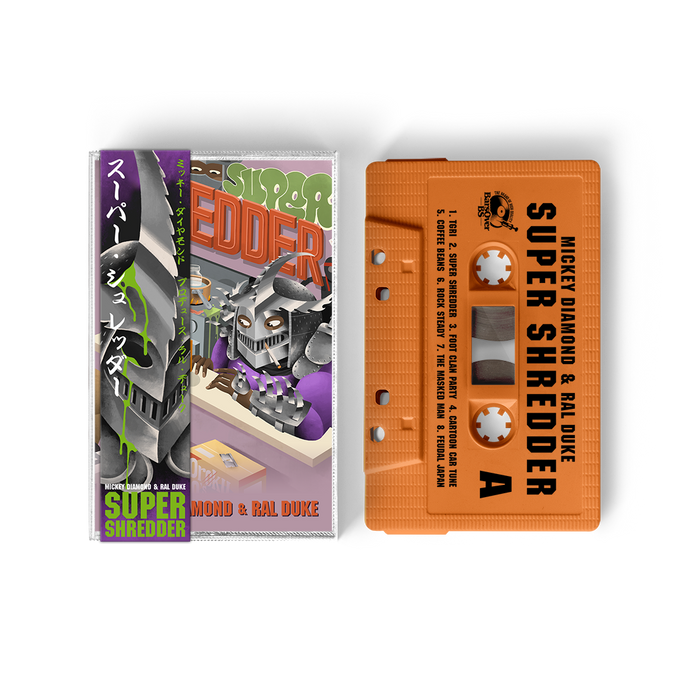 Mickey Diamond x Ral Duke - Super Shredder (Michelangelo Orange Cassette Tape With Obi Strip)