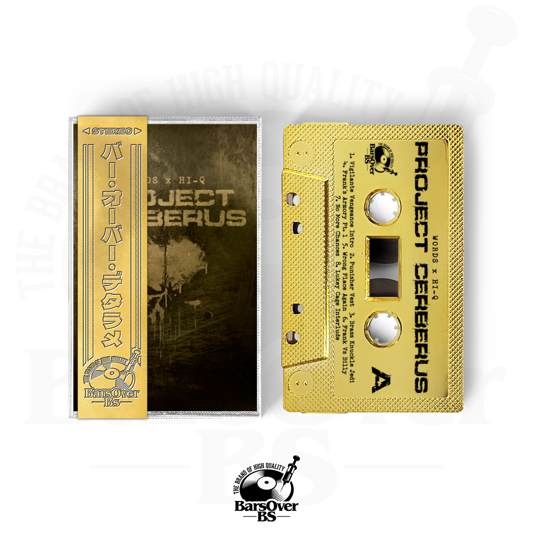 Words x Hi-Q - Project Cerberus (BarsOverBS Gold Tape) (ONE PER PERSON/HOUSEHOLD)