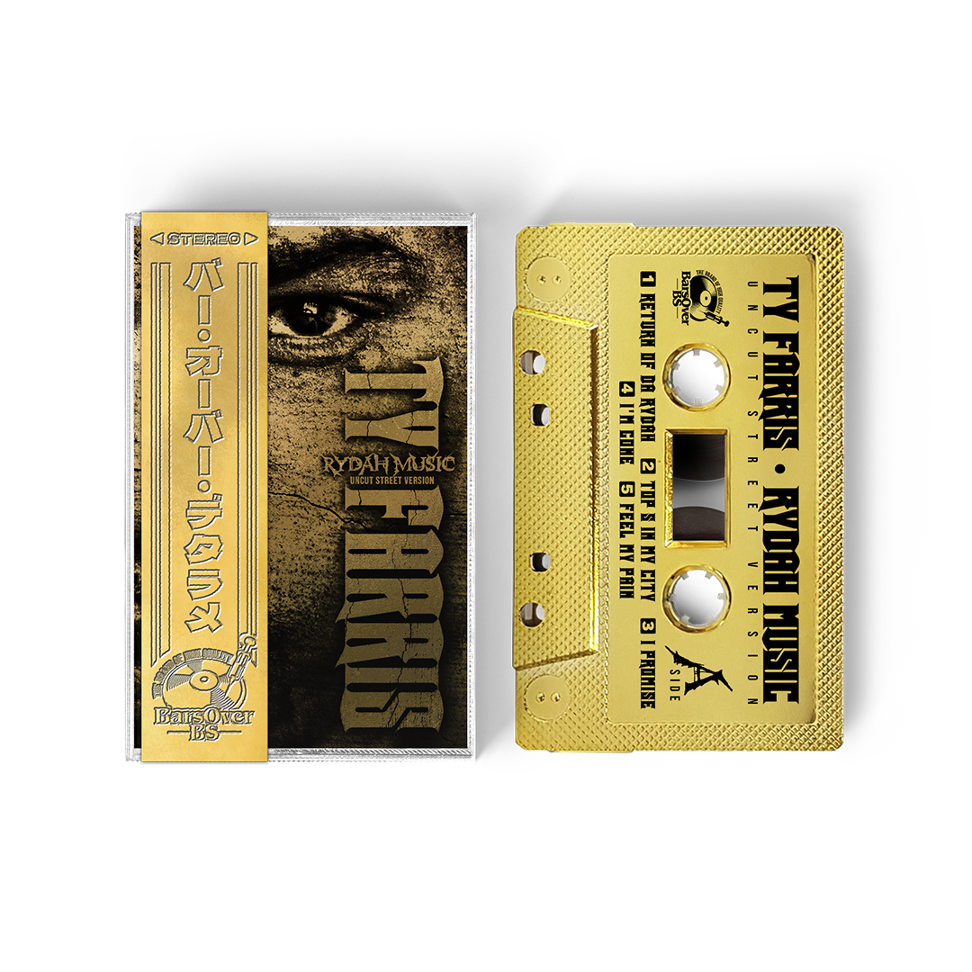 Ty Farris - Rydah Music Uncut 1st Edition (Gold BarsOverBS Cassette Tape) (ONE PERSON/HOUSEHOLD) (Read Details)