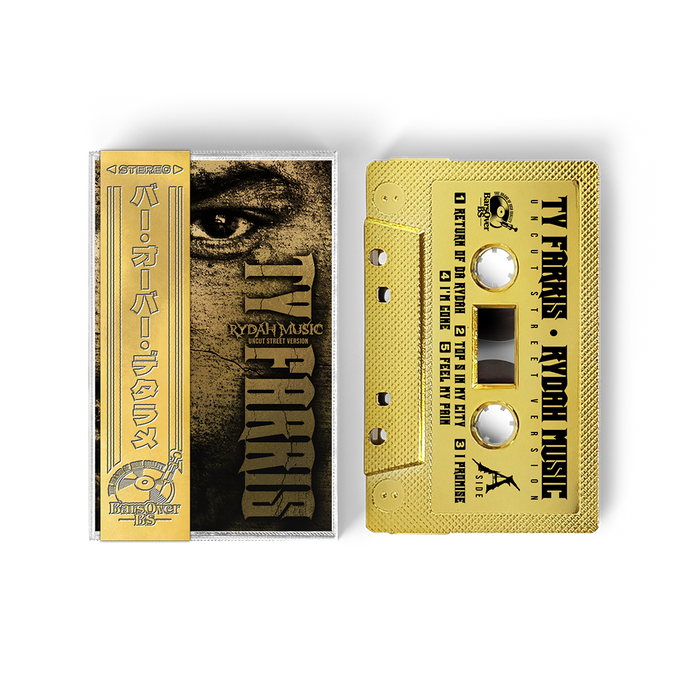 Ty Farris - Rydah Music Uncut 1st Edition (Gold BarsOverBS Cassette Tape) (ONE PERSON/HOUSEHOLD) (Read Details)