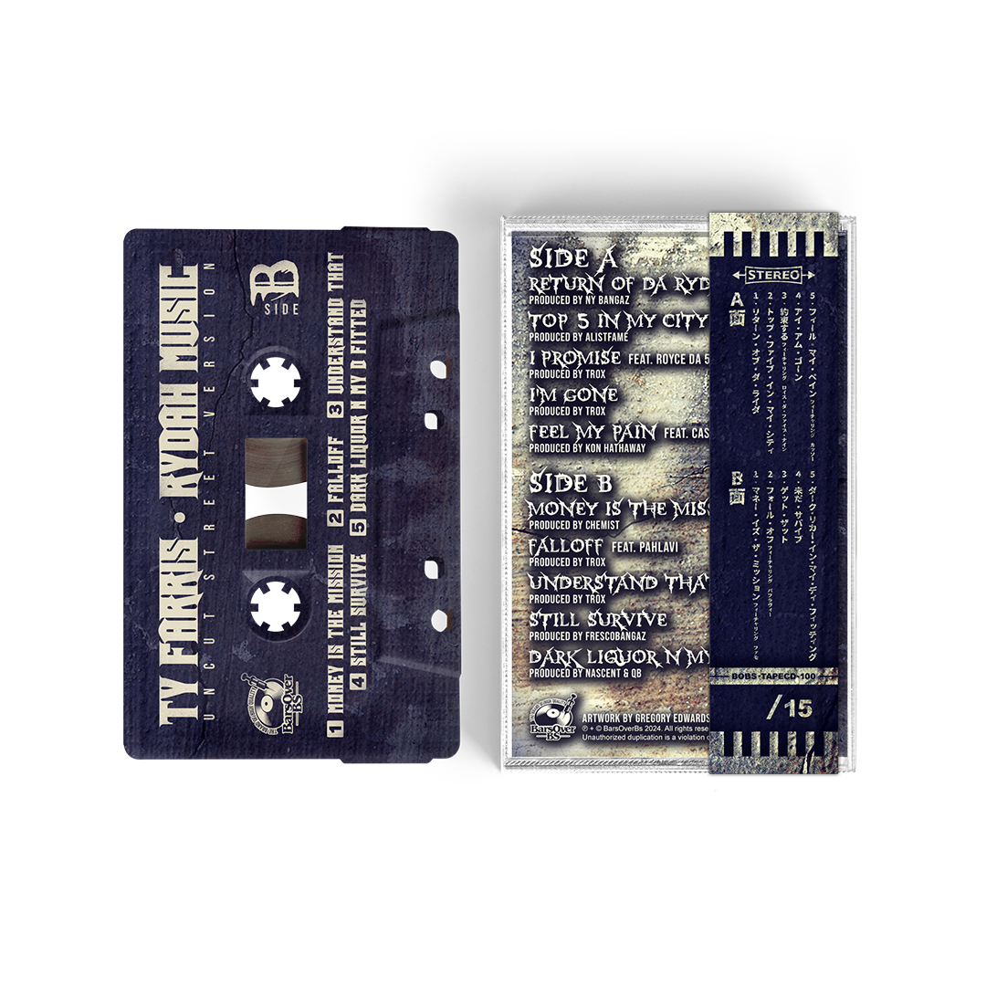 Ty Farris - Rydah Music Uncut 1st Edition (Cassette Tape With Obi Strip) (Read Details)