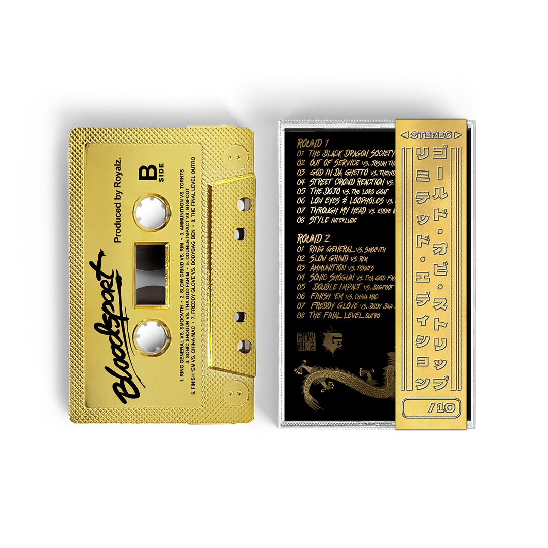 Royalz - Bloodsport (BarsOverBS GOLD Cassette Tape With Obi Strip) (ONE PER CUSTOMER)