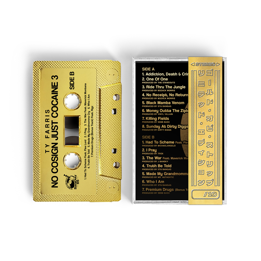 Ty Farris - No Cosign Just Cocaine 3 (Retro Gold Tape) (ONE PER PERSON)