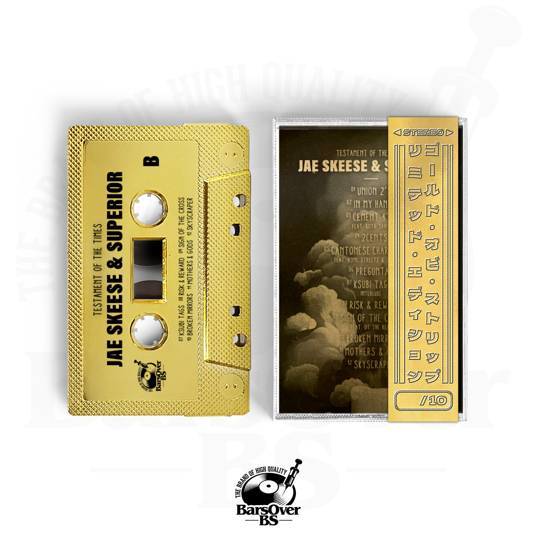 Jae Skeese x Superior - Testament Of The Times (Gold BarsOverBs Cassette Tape) (ONE PER PERSON/HOUSEHOLD)