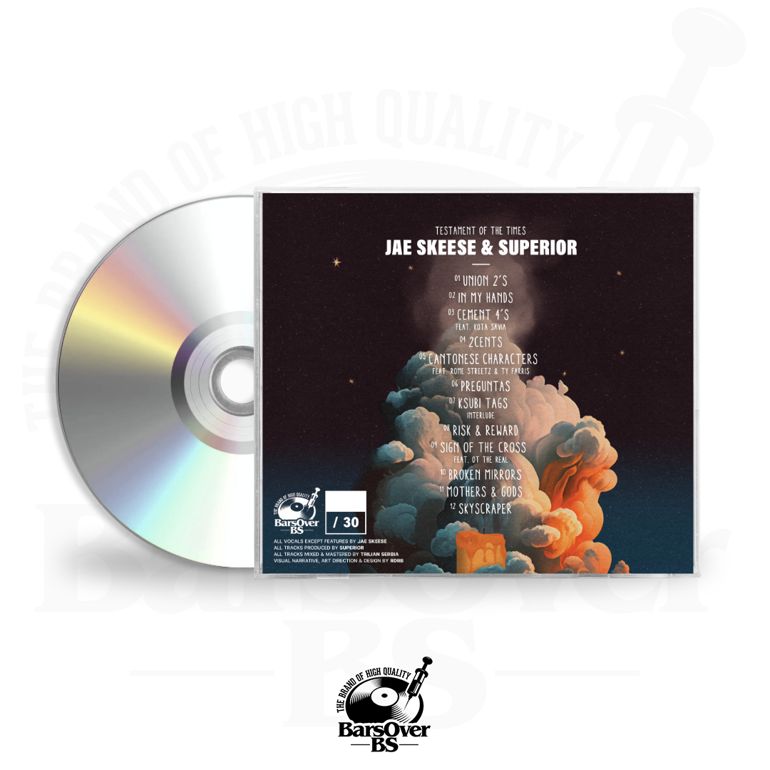 Jae Skeese x Superior - Testament Of The Times (Jewel Case CD) (Glass Mastered CD) (VERY LIMITED)