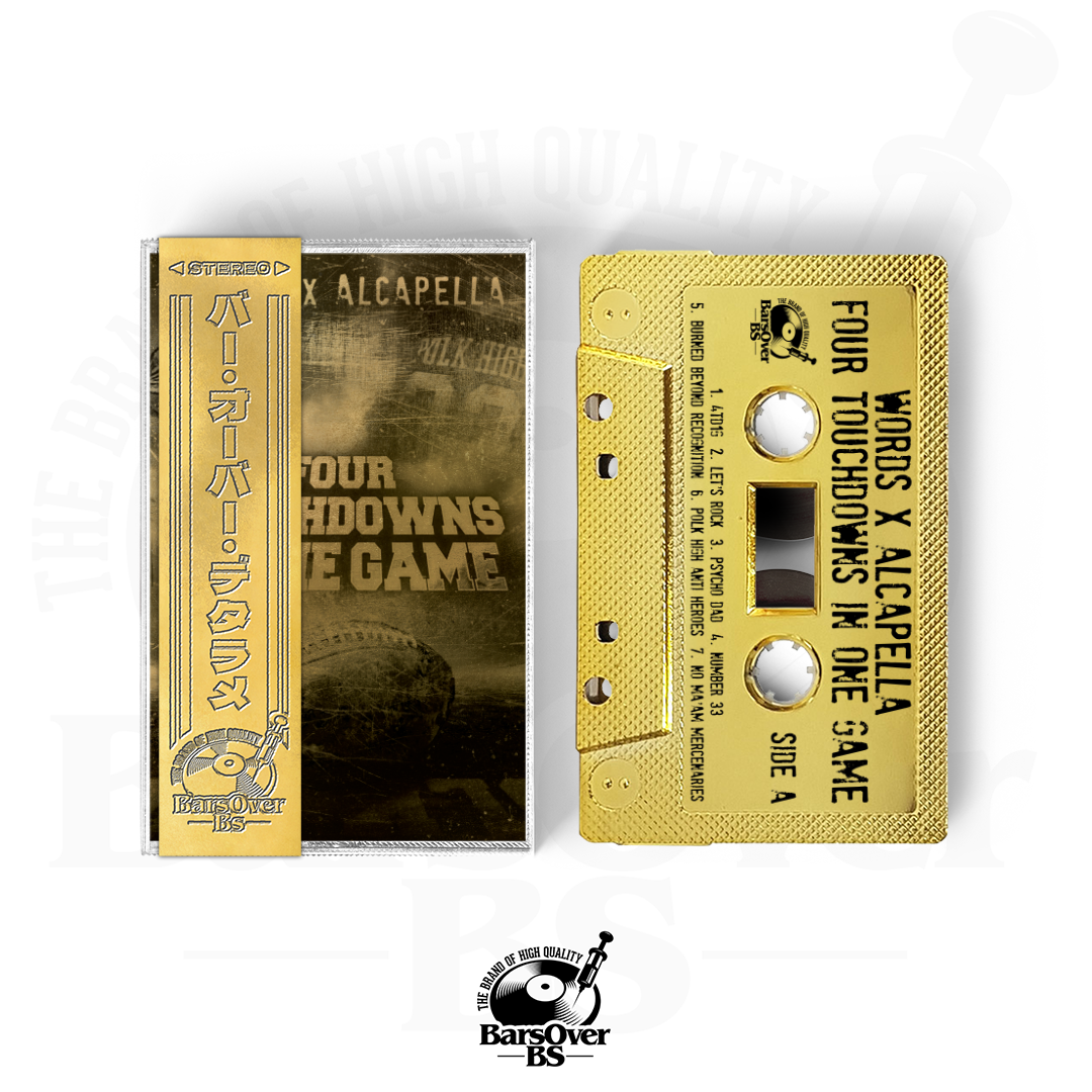 Words x Alcapella - 4 Touchdowns In 1 Game (Gold BarsOverBS Tape) (ONE PER PERSON/HOUSEHOLD)