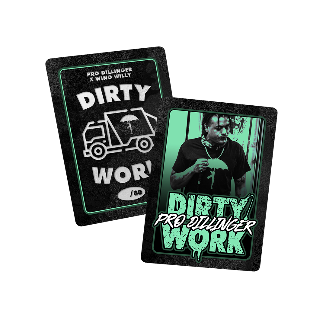 Pro Dillinger x Wino Willy - Dirty Work (Jewel Case CD With O-Card) (1ST 30 Orders Come With Collectors Card)