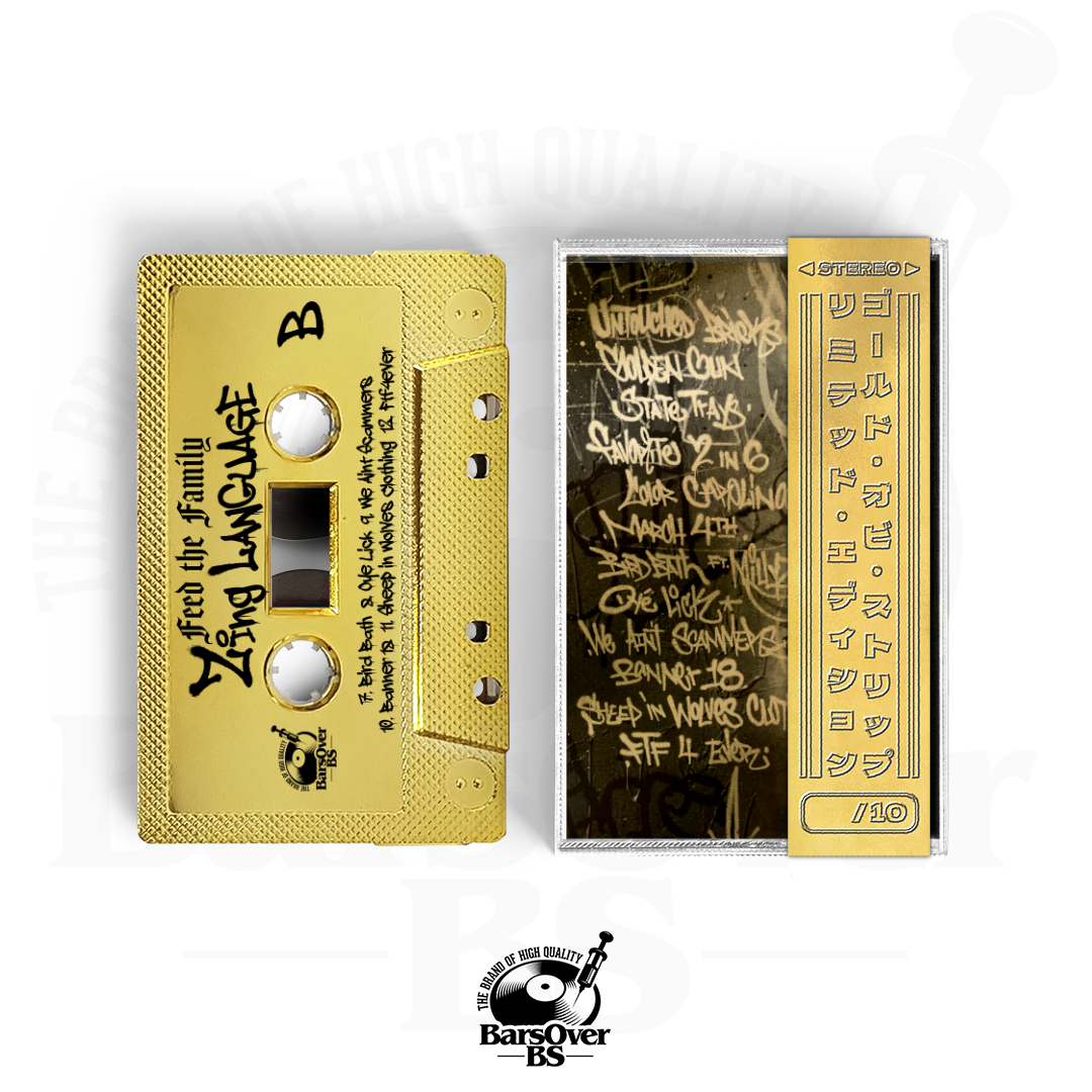 Feed The Family - Zing Language (Gold BarsOverBS Cassette Tape + Trading Card) (ONE PER PERSON/HOUSEHOLD)